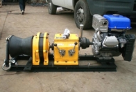 Εξολκέας βαρούλκου καλωδίου κινητήρα βενζίνης, βαρούλκο με τροφοδοσία σχοινιού για γραμμή κατασκευής