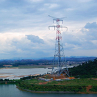 Ηλεκτρικός Pylon πύργος χάλυβα δικτυωτού πλέγματος χάλυβα ανοχής Q355 Q255 ισχυρού ανέμου