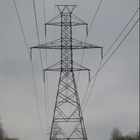 10 - Διπλός πύργος μετάδοσης δικτυωτού πλέγματος κυκλωμάτων χάλυβα γωνίας 1000KV HDG