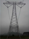 10 - 500KV διπλός πύργος μετάδοσης δικτυωτού πλέγματος κυκλωμάτων