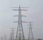 10 - 500KV διπλός πύργος μετάδοσης δικτυωτού πλέγματος κυκλωμάτων