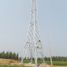 Pylon πύργος μετάδοσης δικτυωτού πλέγματος χάλυβα θυμού 110KV 132KV