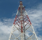 3 με πόδια σωληνοειδής πύργος χάλυβα τηλεπικοινωνιών Q235B Q345B Q420