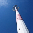 Γαλβανισμένος πύργος κεραιών χάλυβα μονοπωλιακός για τις τηλεπικοινωνίες