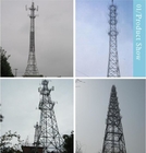Αυτοφερόμενος δικτυωτού πλέγματος HDG πύργος τηλεπικοινωνιών χάλυβα σωληνοειδής