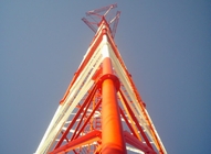Γαλβανισμένες τηλεπικοινωνίες 3 με πόδια σωληνοειδής πύργος χάλυβα 15m - 50m