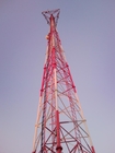 ISO 1461 σωληνοειδής πύργος χάλυβα τηλεπικοινωνιών ASTM A123 HDG