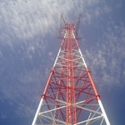 ISO 1461 σωληνοειδής πύργος χάλυβα τηλεπικοινωνιών ASTM A123 HDG