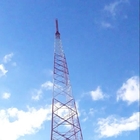 Γωνιακός 100m πύργος χάλυβα τηλεπικοινωνιών TV με την καυτή εμβύθιση που γαλβανίζεται