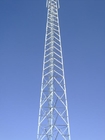 Καυτή εμβύθιση γαλβανισμένο Q355 σωληνοειδών τηλεπικοινωνιών πύργων χάλυβα