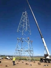 Γραμμή μετάδοσης πύργων χάλυβα δικτυωτού πλέγματος ηλεκτρική για το πρόγραμμα περιοχών