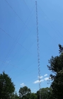 0 - γαλβανισμένος Guyed πύργος ιστών 200m χάλυβας με τη ράβδο αστραπής υποστηριγμάτων
