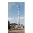 Πύργος στεγών χάλυβα Q345 Q235 για την καυτή εμβύθιση τηλεπικοινωνιών που γαλβανίζεται