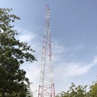 Γαλβανισμένος χάλυβα πύργος κεραιών τηλεπικοινωνιών γωνίας σωληνοειδής με τα υποστηρίγματα