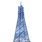 Σωληνοειδής πύργος χάλυβα τηλεπικοινωνιών με την καυτή εμβύθιση που γαλβανίζεται