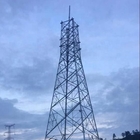 Σωληνοειδής πύργος χάλυβα τηλεπικοινωνιών με την καυτή εμβύθιση που γαλβανίζεται