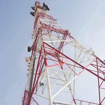 Αυτοφερόμενος πύργος περιοχών κυττάρων τηλεπικοινωνιών χάλυβα Q235 Q345 για τη μετάδοση σημάτων