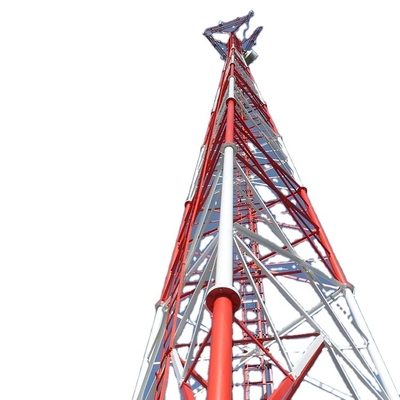 Γαλβανισμένες τηλεπικοινωνίες 3 με πόδια σωληνοειδής πύργος χάλυβα 15m - 50m