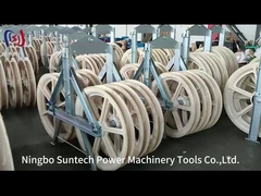 Μπροστά και πίσω τροχούς Ταντέμ Sheave Stringing Block Nylon Sheave Ζυγισμένο πλαίσιο