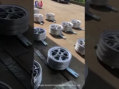 Μπλοκ κορδονιών με επένδυση από καουτσούκ από αλουμίνιο