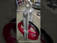 Ενιαία νάυλον τροχαλία αγωγών ροδών που δένει με σπάγγο τους φραγμούς για τη γραμμή μετάδοσης