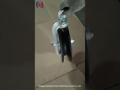 Στρογγυλή ζώνη εναέριας γραμμής κρατήστε πατημένο Μπλοκ χορδών τροχαλίας καλωδίου καλωδίου