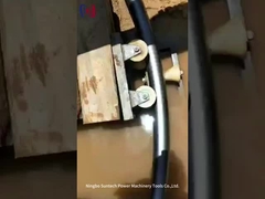 Τριπλό τροχαίο 10KN γωνιακό κυλίνδρο καλωδίου γης για εργασίες κατασκευής γραμμών μεταφοράς