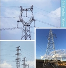 Πύργοι χάλυβα δικτυωτού πλέγματος ASTM123 230KV 400KV για την εναέρια γραμμή μετάδοσης