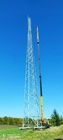 Υλικό πύργων Q255 χάλυβα τηλεπικοινωνιών δικτυωτού πλέγματος κεραιών