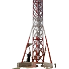 Πύργος τηλεπικοινωνιών στεγών με το φως αεροπορίας σύλληψης πτώσης ράβδων αστραπής υποστηριγμάτων