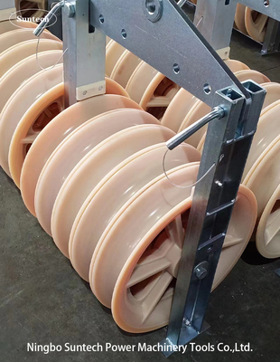 Sheaves 660mm Nylone πειραματικό σχοινί καλωδίων Condutor που δένει με σπάγγο το φραγμό τροχαλιών