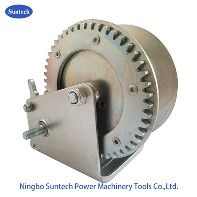 Marine Power Coating Manual Hand Winch With Cable 1600LB / 727kg Capacity