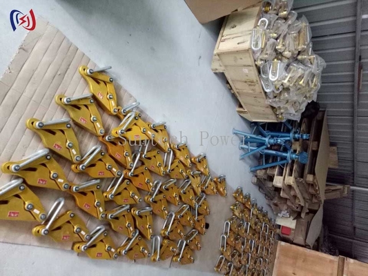 Αλουμινίου συνδυασμού Διοδηγός Gripper Come Along Clamp για τη γραμμή μετάδοσης