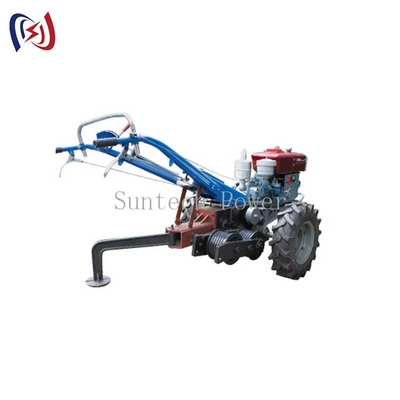 15HP Walking Tractor Winch 1040mm Βάση τροχών για την κατασκευή ηλεκτρικής γραμμής