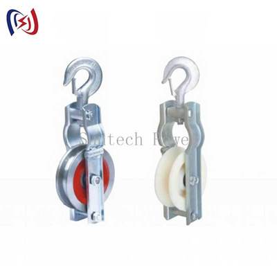 Μπλοκ ανάρτησης καλωδίου γείωσης βαρέως τύπου με ονομαστικό φορτίο 5kn-150kn και μέγεθος τροχαλίας 660x560x100mm για κατασκευή δικτύου