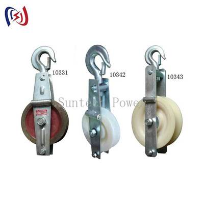 Μπλοκ ανάρτησης καλωδίου γείωσης βαρέως τύπου με ονομαστικό φορτίο 5kn-150kn και μέγεθος τροχαλίας 660x560x100mm για κατασκευή δικτύου