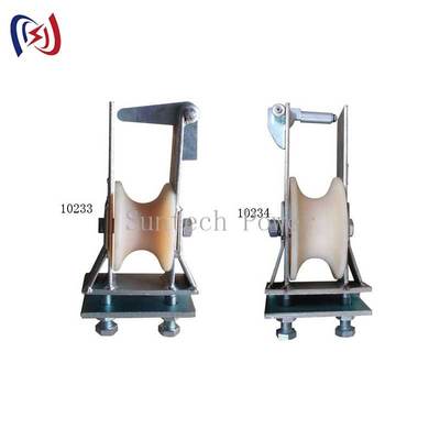 Μπλοκ ανάρτησης αγωγού υψηλής τάσης με τροχαλία νάιλον και προσαρμοσμένη διάσταση τροχαλίας για εφαρμογές εναέριων γραμμών μεταφοράς