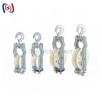 Ανθεκτικό μπλοκ χορδίσματος αγωγού με μέγεθος τροχαλιών 660*560*100mm, διάρκεια ζωής ενός έτους και μέγιστο αγωγό LGJ1250 για κατασκευαστικές εργασίες