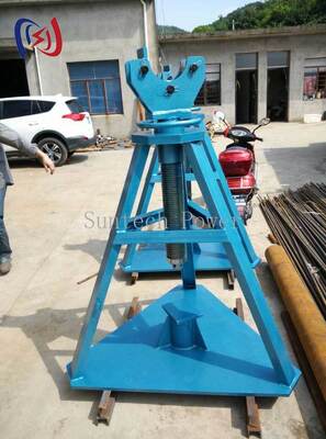 Heavy Duty Hydraulic Column Type Cable Reel Stand with 30-500KN Rated Load and Compact Design for Substations