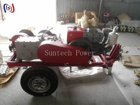 Διπλό τύμπανο βαρούλκου για ταυτόχρονη έλξη και τάνυση καλωδίων στην κατασκευή γραμμών μεταφοράς ενέργειας