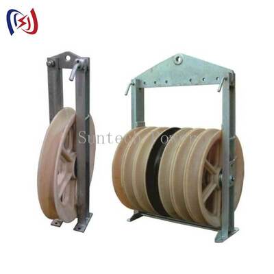 Μεγάλης χωρητικότητας 916 σειρά Stringing Block με MC Nylon Sheave για εγκατάσταση αγωγού γραμμής μετάδοσης 50-150KN