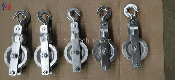 Επαγγελματικό Μονοτροχόλι Αρματωσιάς με Ονομαστική Φορτίο 5-20KN και Τροχαλία Αλουμινίου για Ελαφριά Εναέρια Αγωγοφόρα