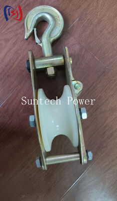 Αντιμετώπιση ανύψωσης βαρέως τύπου με χαλύβδινη τροχαλία χύτευσης φορτίου 10-200 KN για ανύψωση και ξάρτια