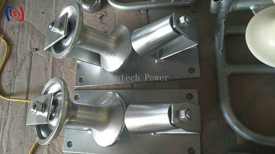 Ρολέρ στροφής καλωδίων με ονομαστικό φορτίο 10KN με μονόδρομη δομή για υπογειακές εργασίες σύρσης καλωδίων