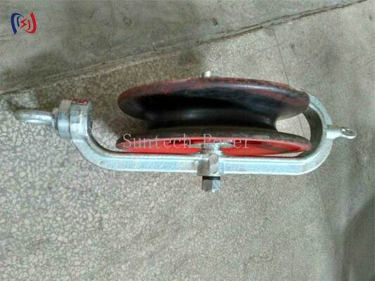 Επαγγελματικό μπλοκ καλωδίου με ονομαστικό φορτίο 10-40KN και φλοιό αλουμινίου για ασφαλή αγκύρωση σε γραμμές μετάδοσης