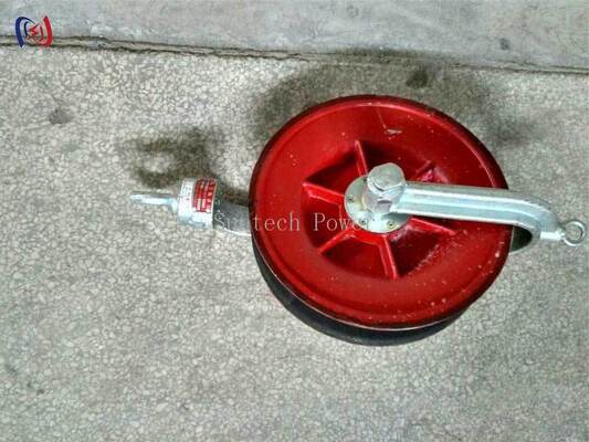 Επαγγελματικό μπλοκ καλωδίου με ονομαστικό φορτίο 10-40KN και φλοιό αλουμινίου για ασφαλή αγκύρωση σε γραμμές μετάδοσης