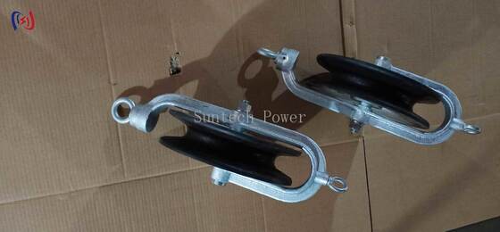 Επαγγελματικό μπλοκ καλωδίου με ονομαστικό φορτίο 10-40KN και φλοιό αλουμινίου για ασφαλή αγκύρωση σε γραμμές μετάδοσης