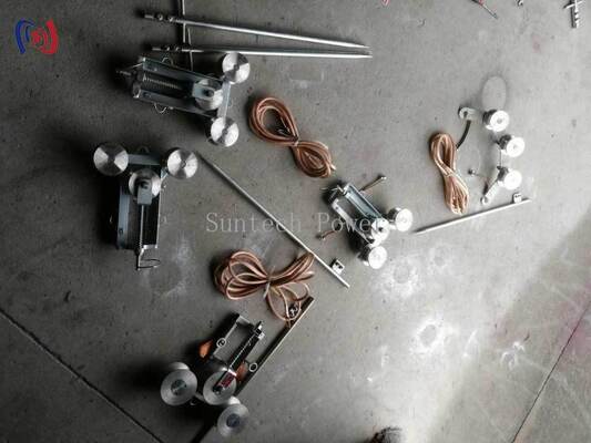 Επαγγελματικό μπλοκ γείωσης με μέγιστο ρεύμα 100A με διάμετρο κάτω 50 mm και υλικό χύτευσης από χάλυβα για ασφαλή ηλεκτρική γείωση