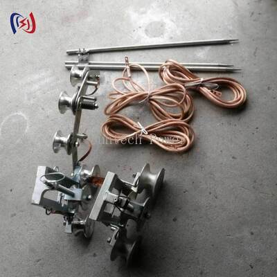 Επαγγελματικό μπλοκ γείωσης με μέγιστο ρεύμα 100A με διάμετρο κάτω 50 mm και υλικό χύτευσης από χάλυβα για ασφαλή ηλεκτρική γείωση