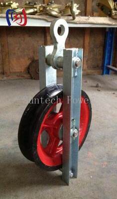 Επαγγελματικό μπλοκ στροφής υψηλής ταχύτητας για ομαλή και αποτελεσματική αλλαγή κατεύθυνσης καλωδίου με χαμηλή τριβή και ονομαστικό φορτίο 50KN